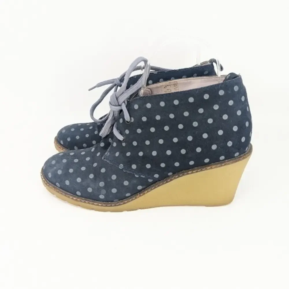 Boden polkadot suede  wedge‎  sneakersize 9.5/39 EU